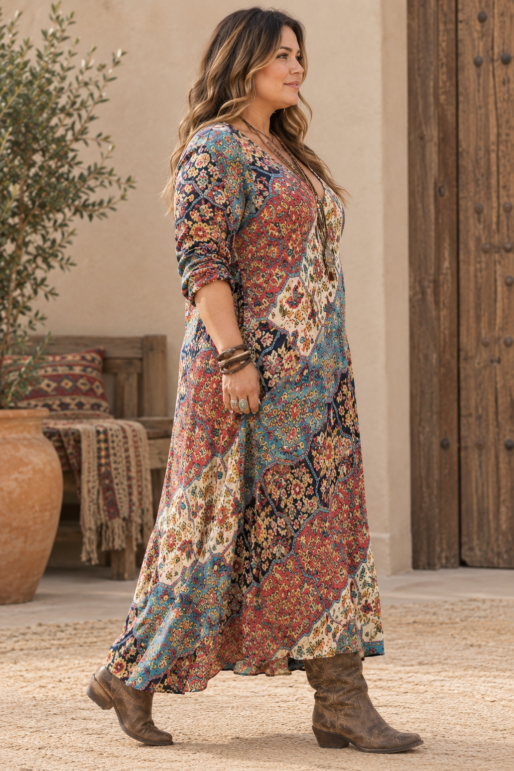Lydia - Vestido Femenino Fluido de Corte Relajado