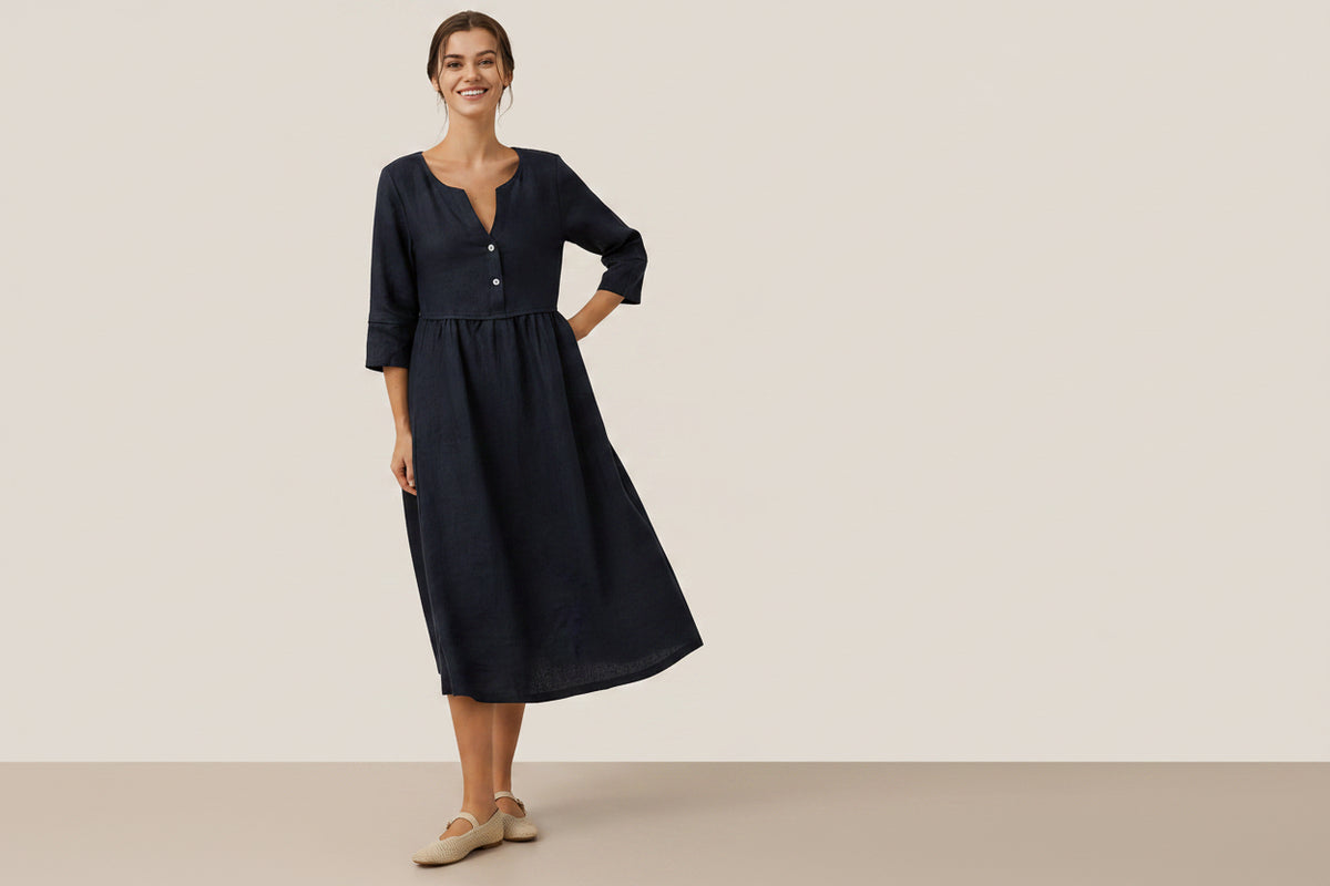 CADIZ | Vestido de Lino Vintage