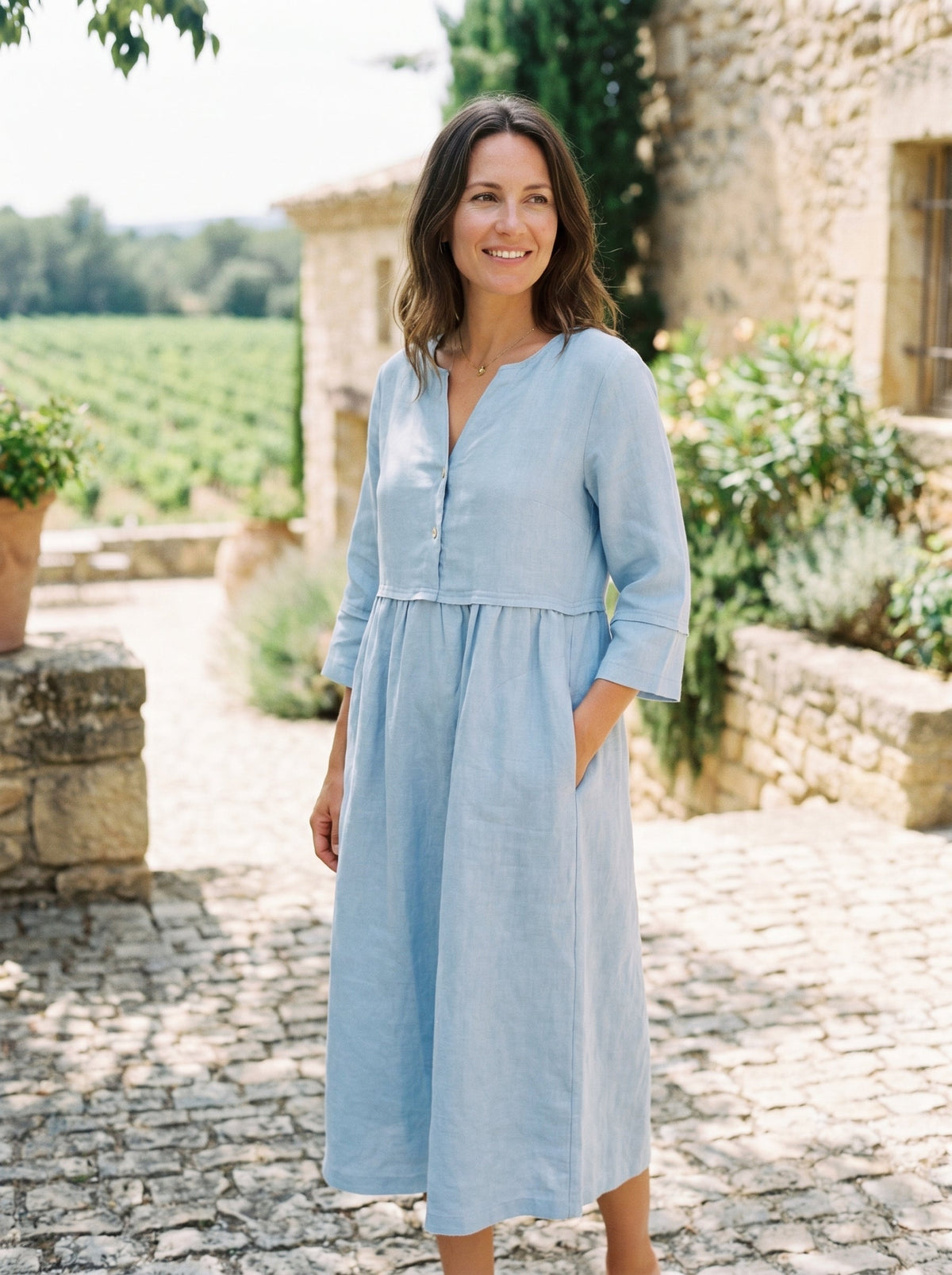 CADIZ | Vestido de Lino Vintage