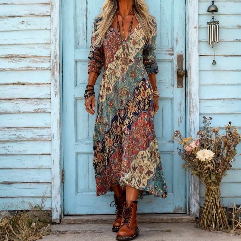 Lydia - Vestido Femenino Fluido de Corte Relajado