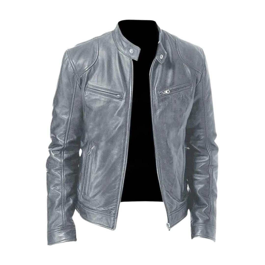Pieter - Chaqueta de cuero casual