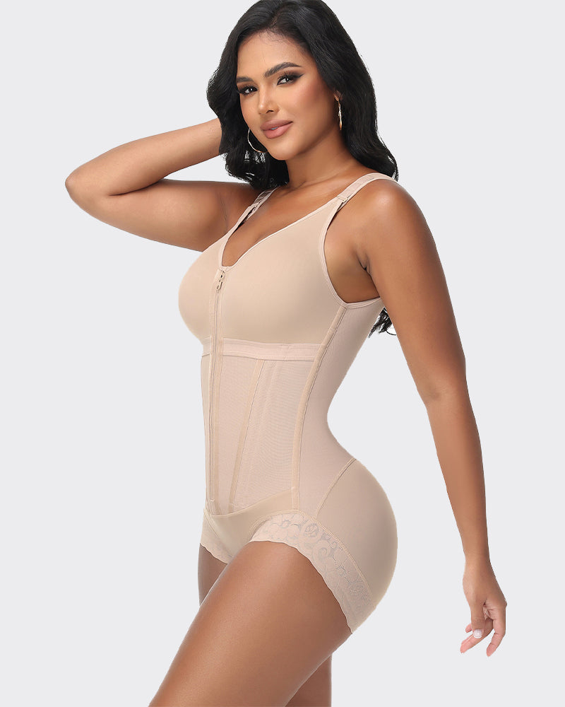 Body Moldeador PowerMesh Doble Capa con Sujetador Integrado | Efecto Reloj de Arena