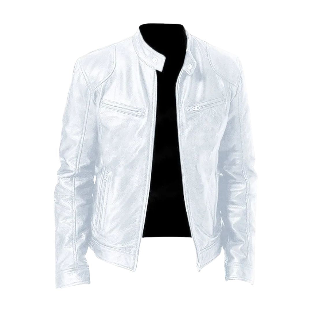 Pieter - Chaqueta de cuero casual