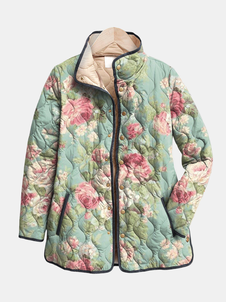 Kaia - Chaqueta Acolchada Floral Vintage