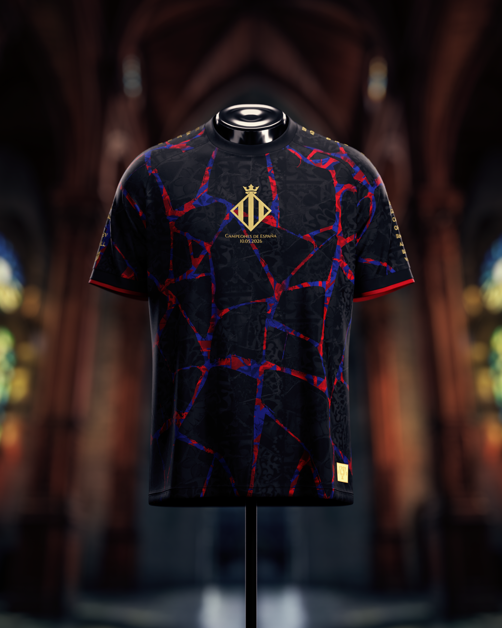 Camiseta Barcelona Campeones de España 2026 - Negra