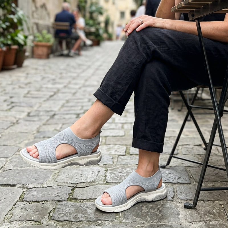 Sandalias de Verano Cómodas, Transpirables, Planas y con Punta Abierta para Mujer