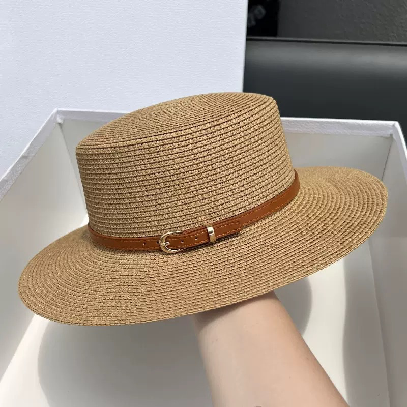 Audrey - Sombrero de Copa de Paja de Ala Ancha