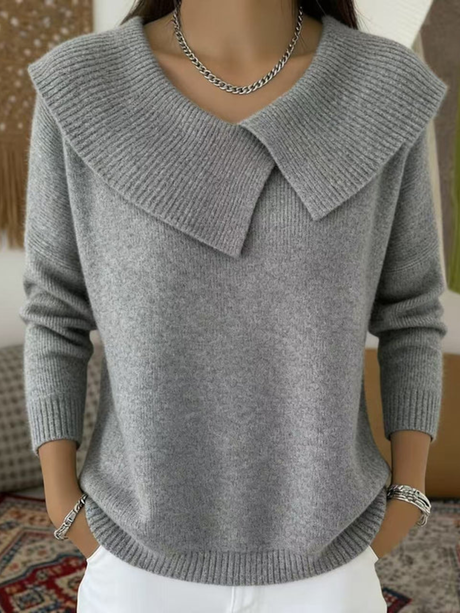 Lucia - Jersey Cálido con Cuello Suave