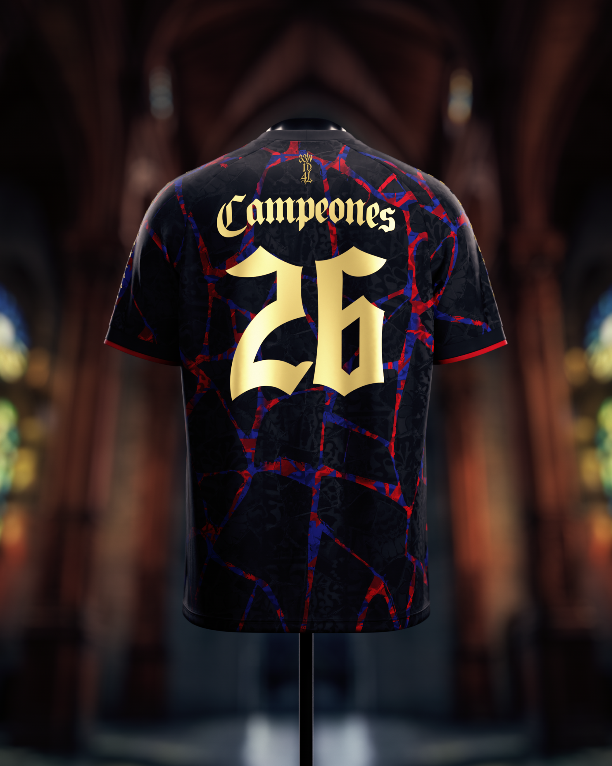 Camiseta Barcelona Campeones de España 2026 - Negra