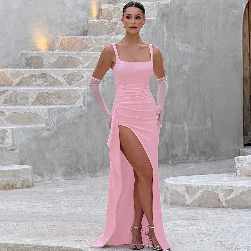 Aria | Vestido Maxi Slip con Espalda Descubierta
