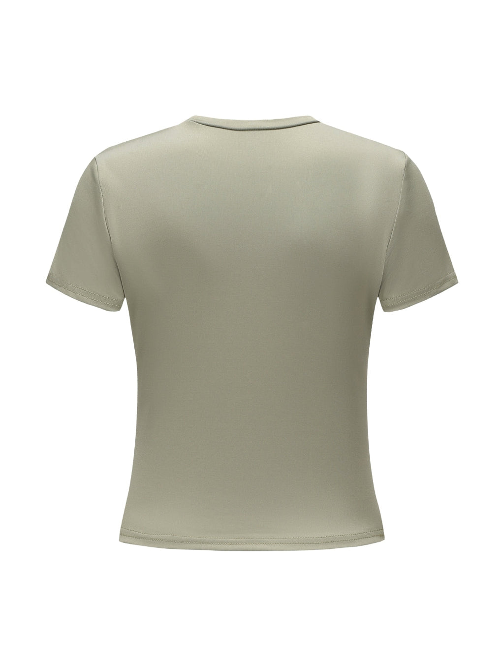 Top de Manga Corta con Cuello Redondo