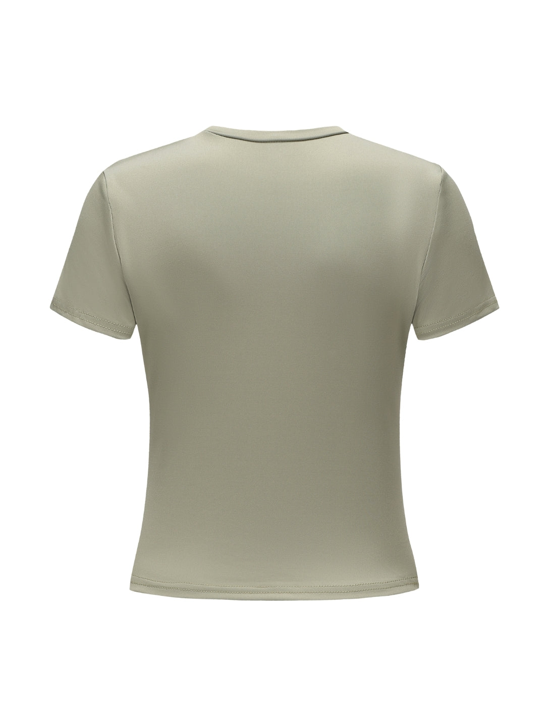 Top de Manga Corta con Cuello Redondo