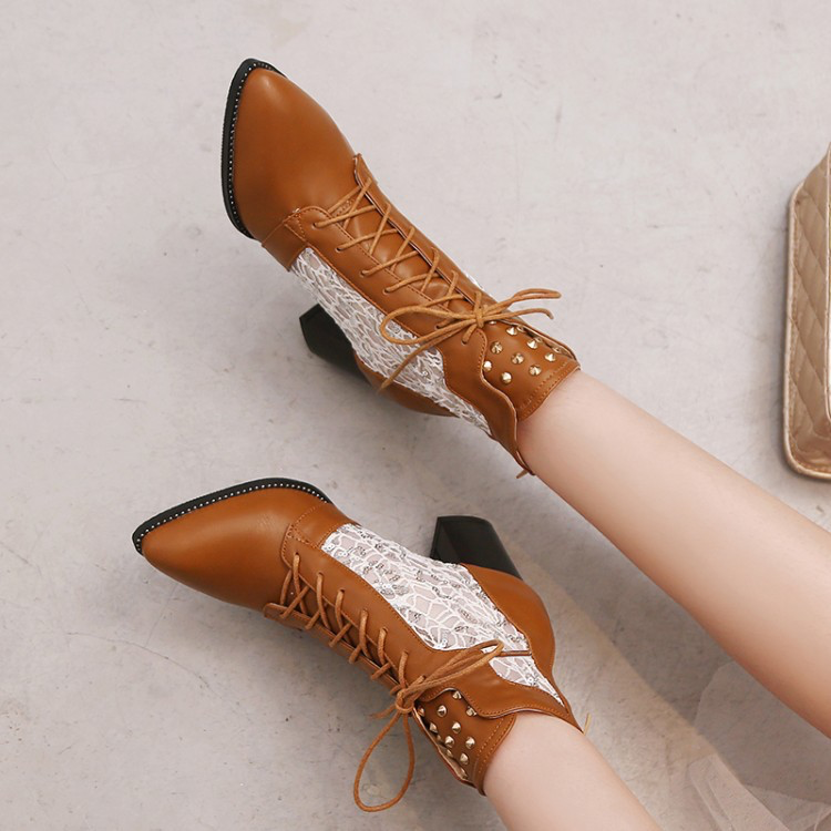 Willow - Botas a la Media Pantorrilla de Elegancia Victoriana