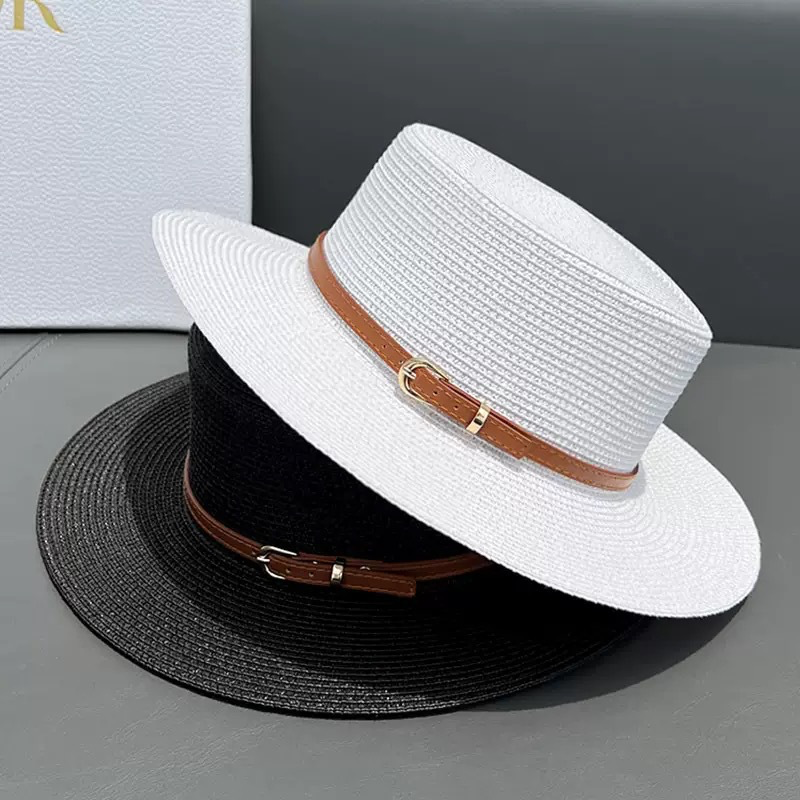 Audrey - Sombrero de Copa de Paja de Ala Ancha