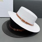 Audrey - Sombrero de Copa de Paja de Ala Ancha