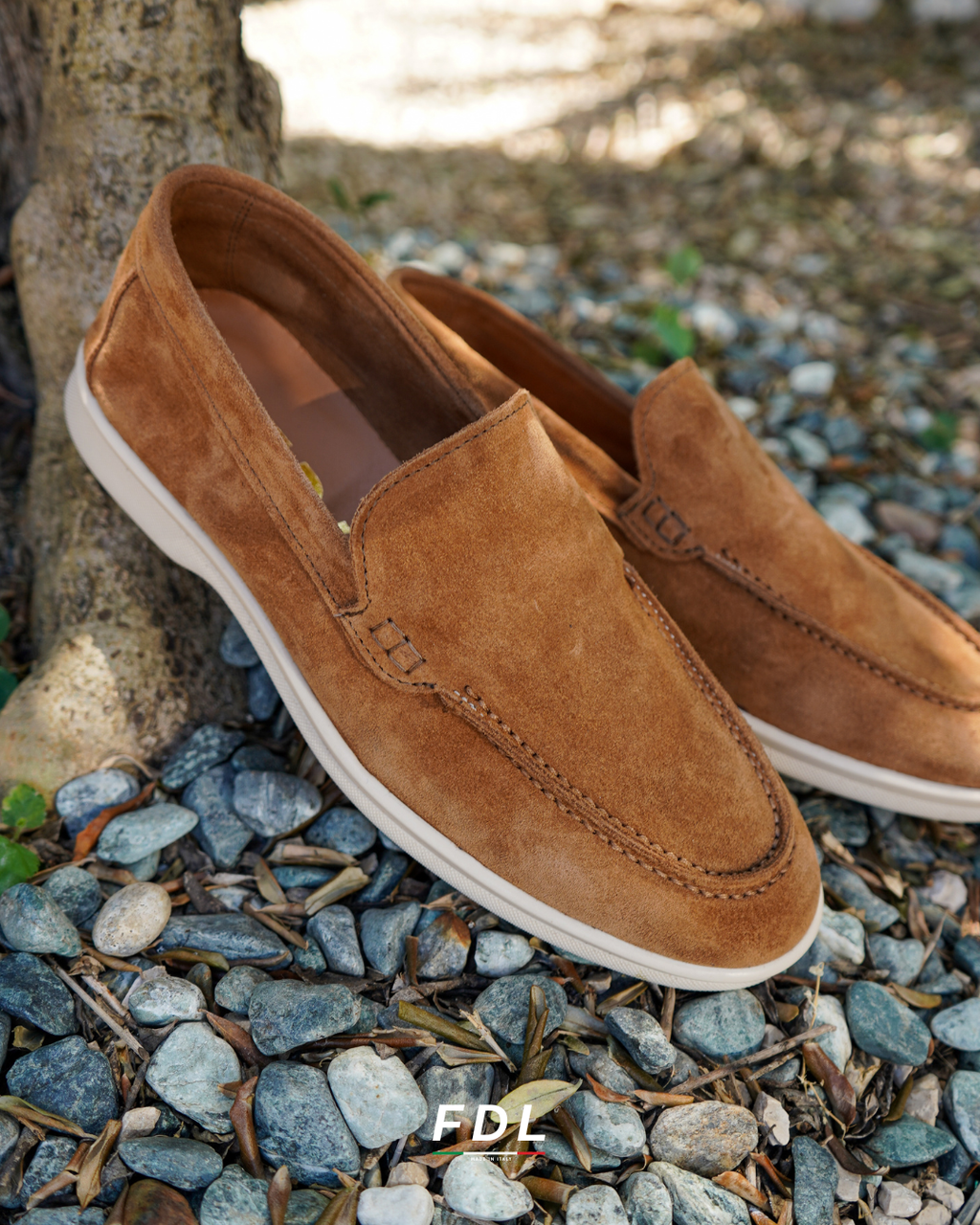 Mocasines Portofino en Ante Cuero