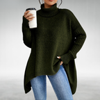 Jana- Jersey Elegante de Cuello Alto