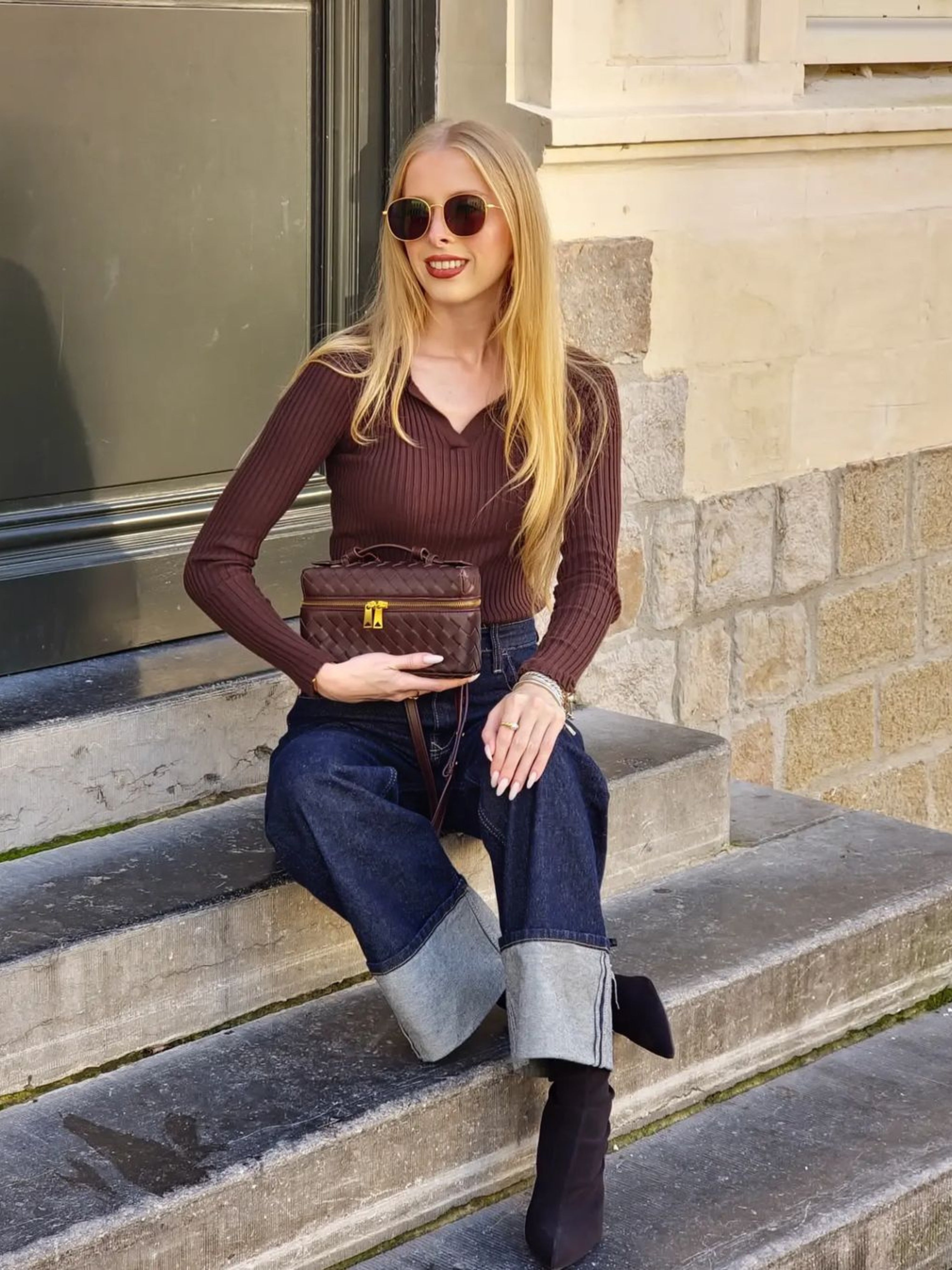 Julia | Strukturierte, geflochtene Tasche
