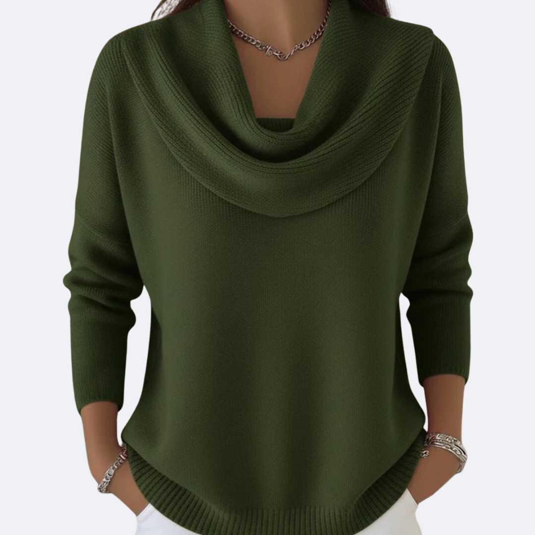 Giulia - Suéter Acogedor con Cuello de Volantes