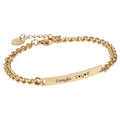 Pulsera Placa Rectangular Minimalista con Grabado Personalizado