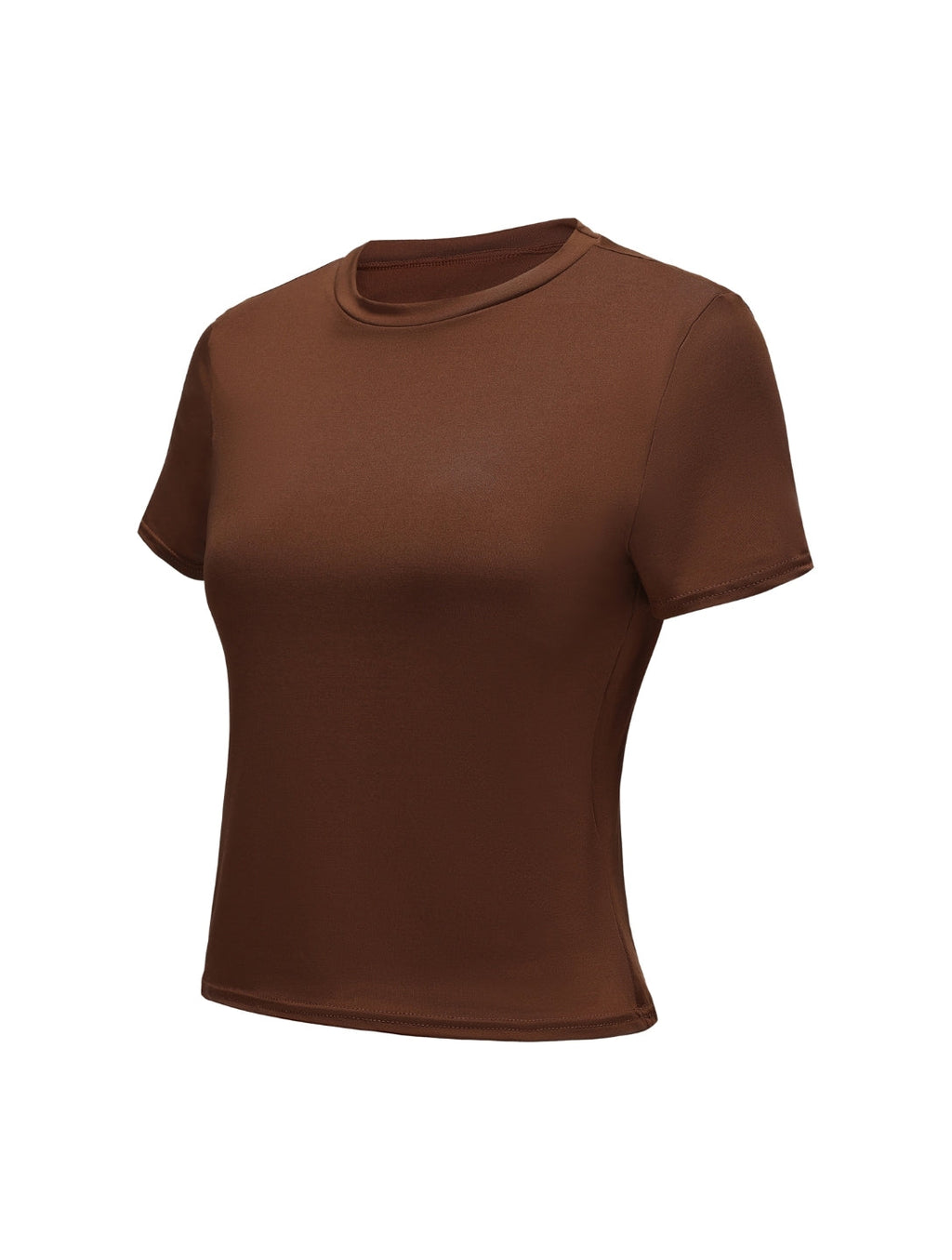 Top de Manga Corta con Cuello Redondo