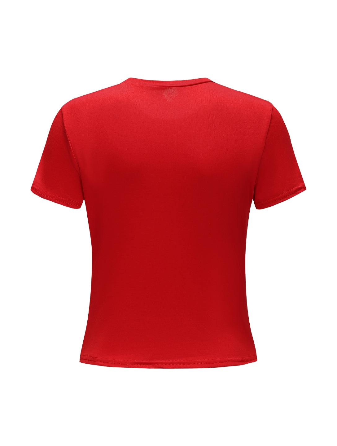 Top de Manga Corta con Cuello Redondo