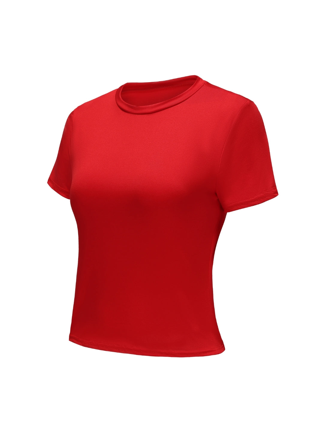 Top de Manga Corta con Cuello Redondo