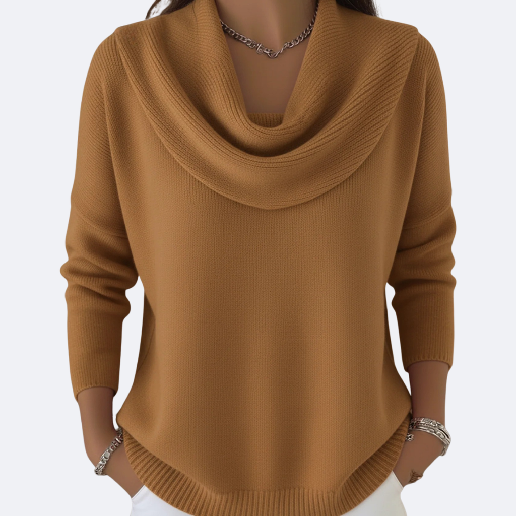 Giulia - Suéter Acogedor con Cuello de Volantes