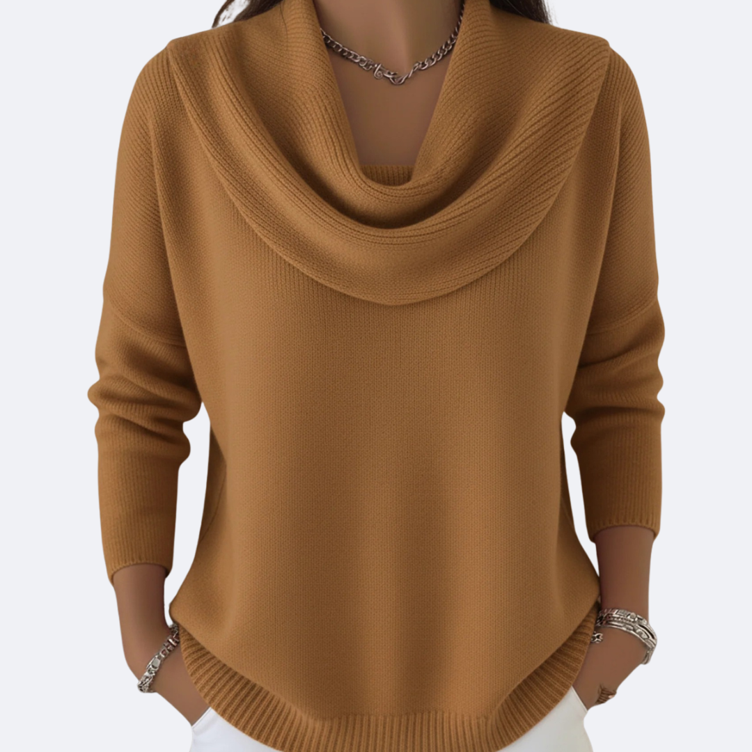 Giulia - Suéter Acogedor con Cuello de Volantes