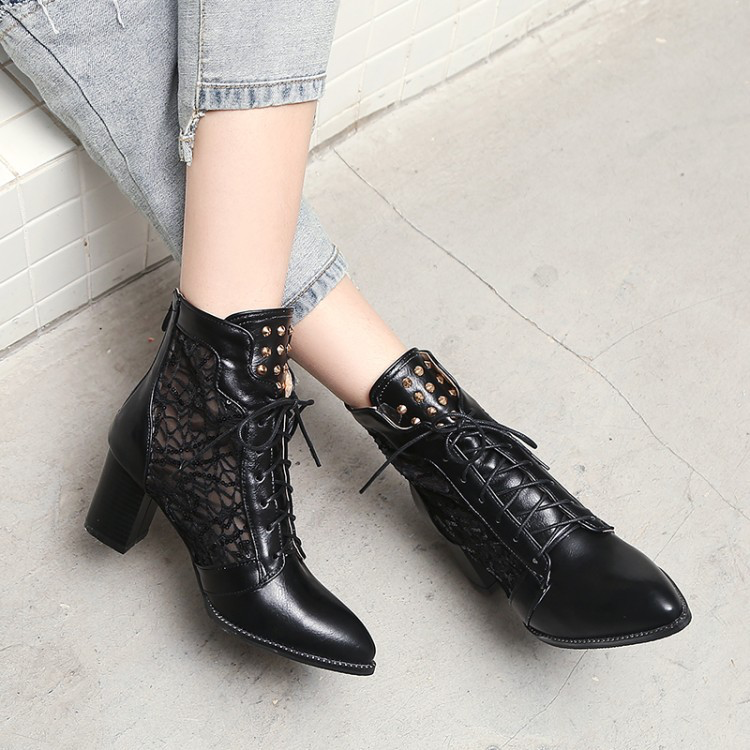 Willow - Botas a la Media Pantorrilla de Elegancia Victoriana