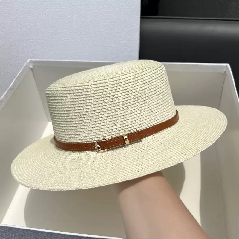 Audrey - Sombrero de Copa de Paja de Ala Ancha