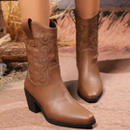 Freya - Botas a la Media Pantorrilla de Estilo Británico