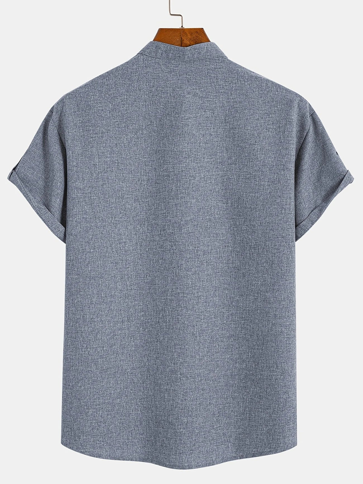 Mario™ | Camisa elegante de manga corta y cuello alto
