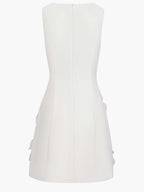 Vestido Mini Elegante Sin Mangas con Recorte