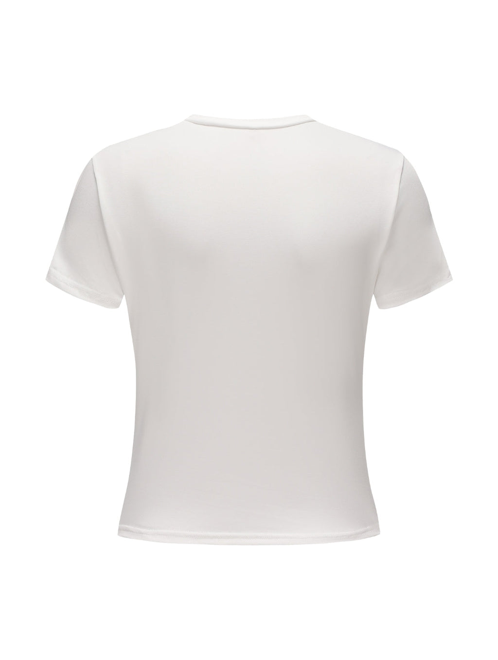 Top de Manga Corta con Cuello Redondo