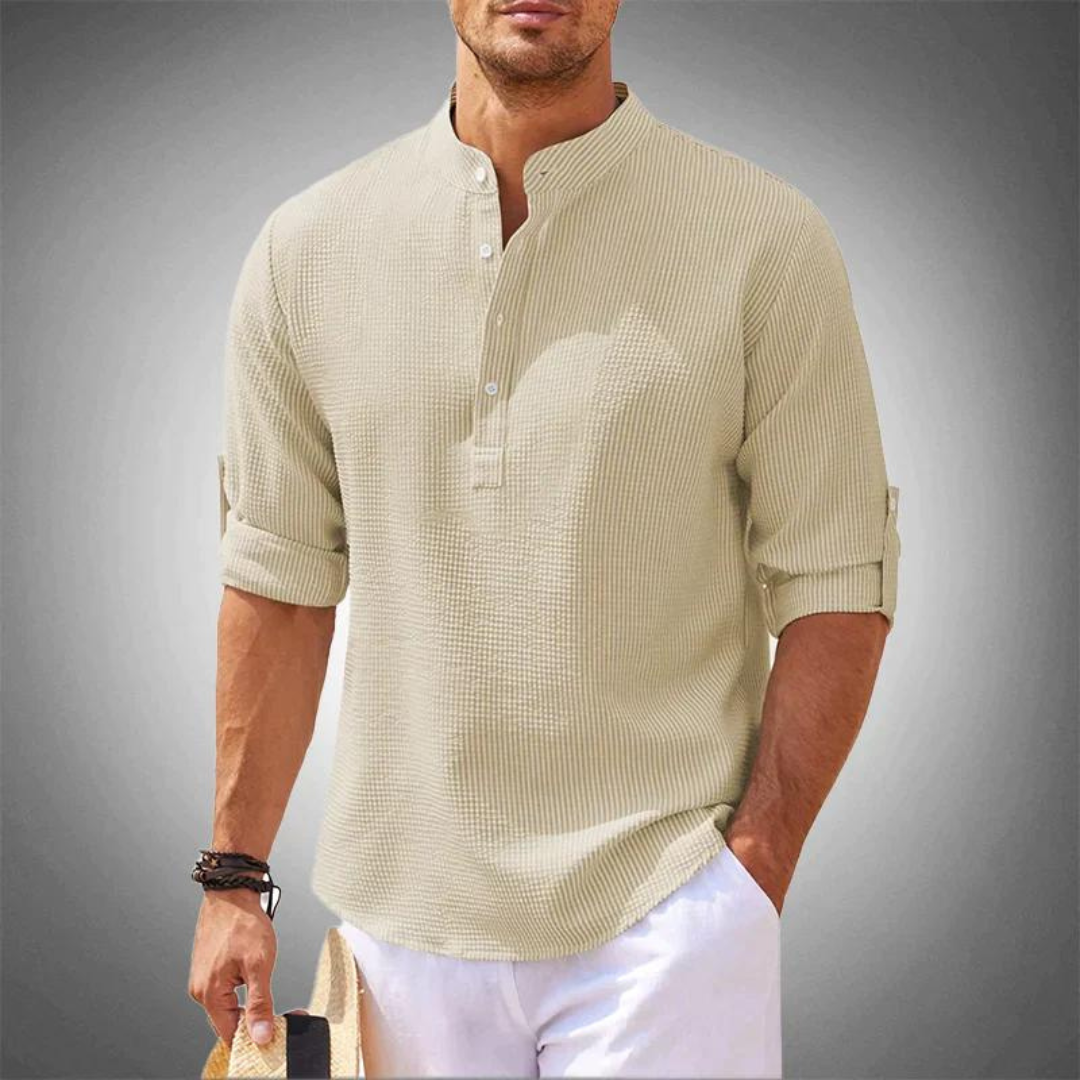 Cristóbal | Camisa Elegante con Cuello Alzado