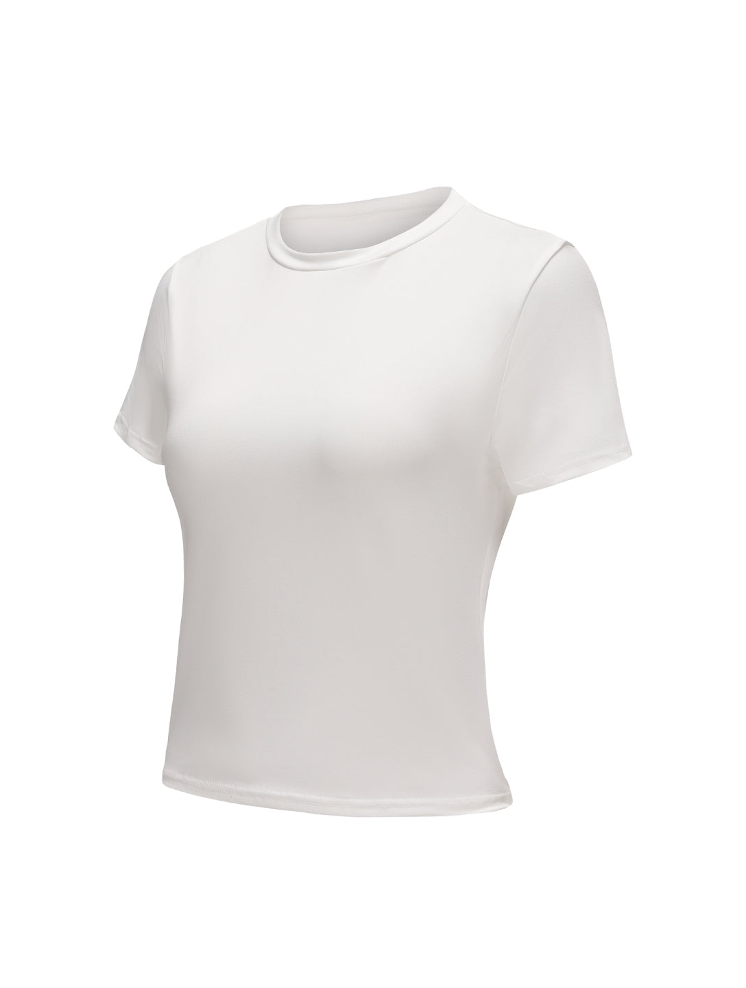 Top de Manga Corta con Cuello Redondo