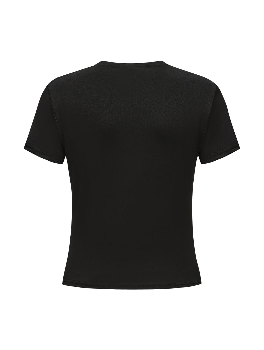 Top de Manga Corta con Cuello Redondo