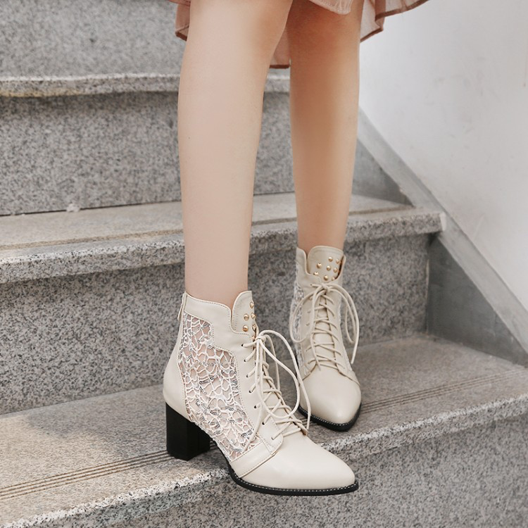 Willow - Botas a la Media Pantorrilla de Elegancia Victoriana