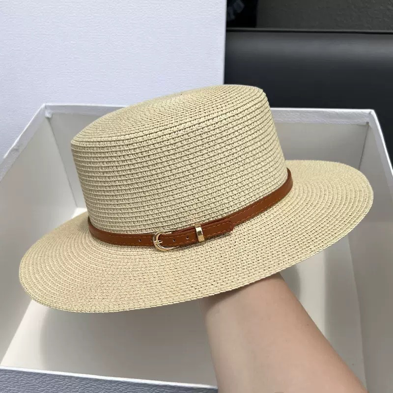 Audrey - Sombrero de Copa de Paja de Ala Ancha