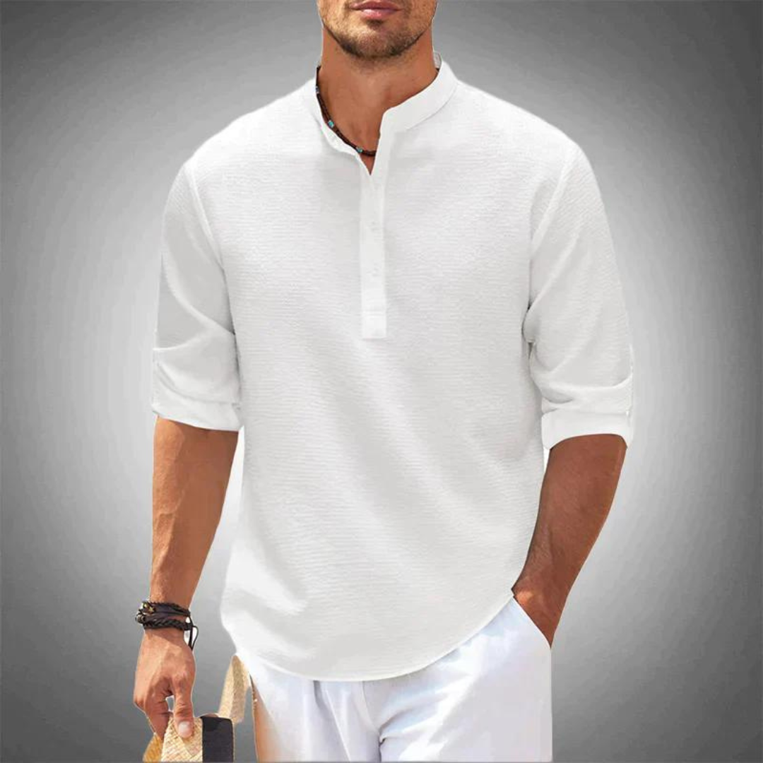 Cristóbal | Camisa Elegante con Cuello Alzado