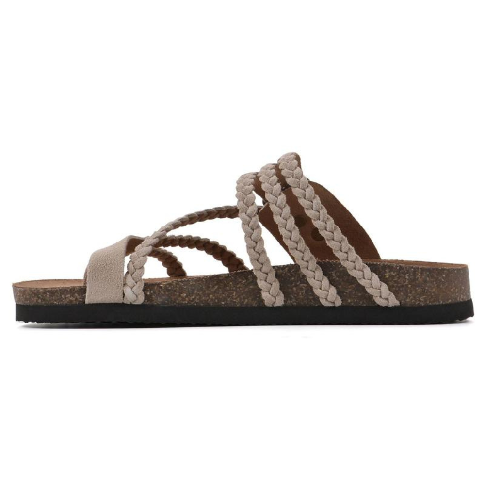 Jocelyn - Sandalias de Corcho Trenzadas