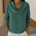 Amber™ – Jersey cálido con cuello vuelto elegante