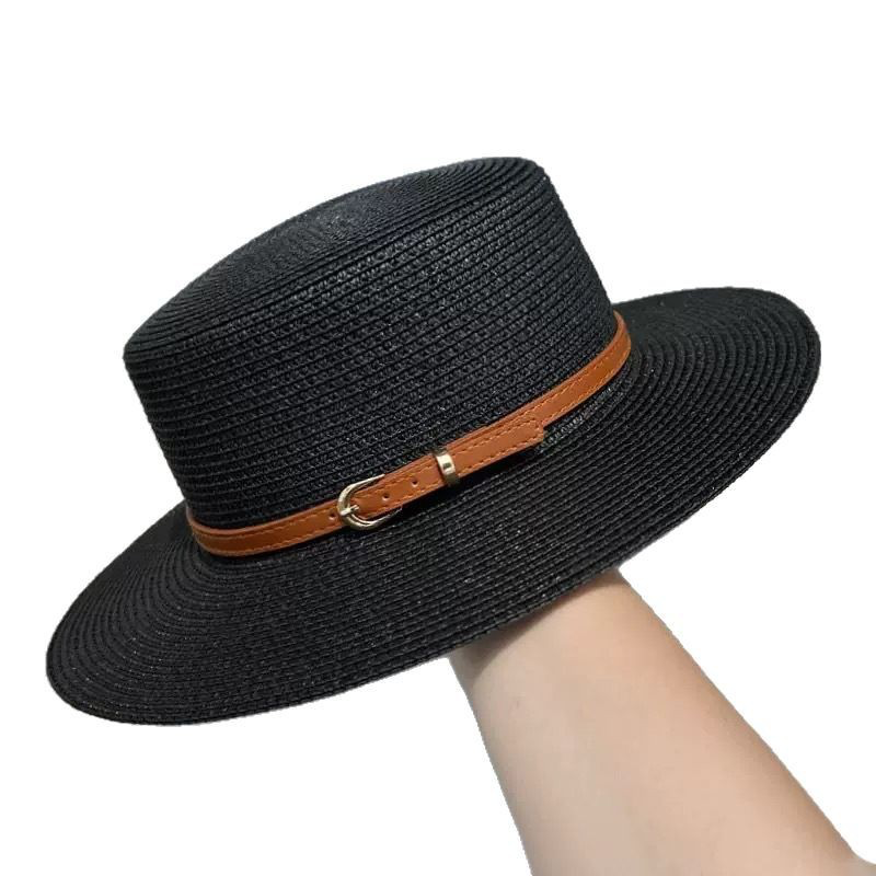 Audrey - Sombrero de Copa de Paja de Ala Ancha