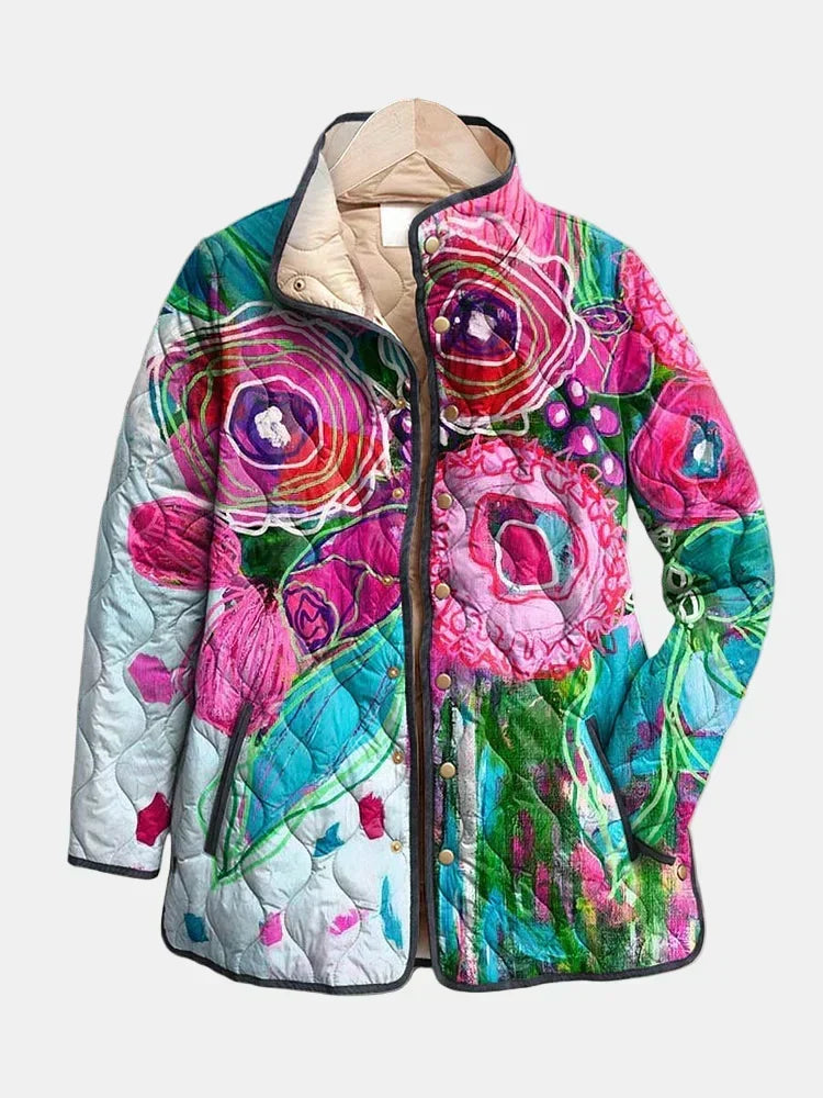 Kaia - Chaqueta Acolchada Floral Vintage