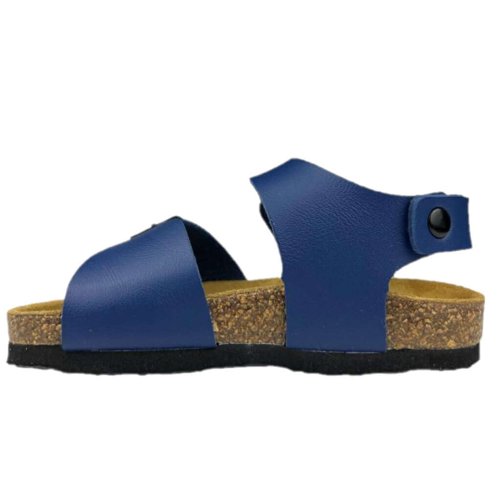Sandalias PLAKTON Azul Marino Niño | Piel Memory Cushion Tallas 24-35