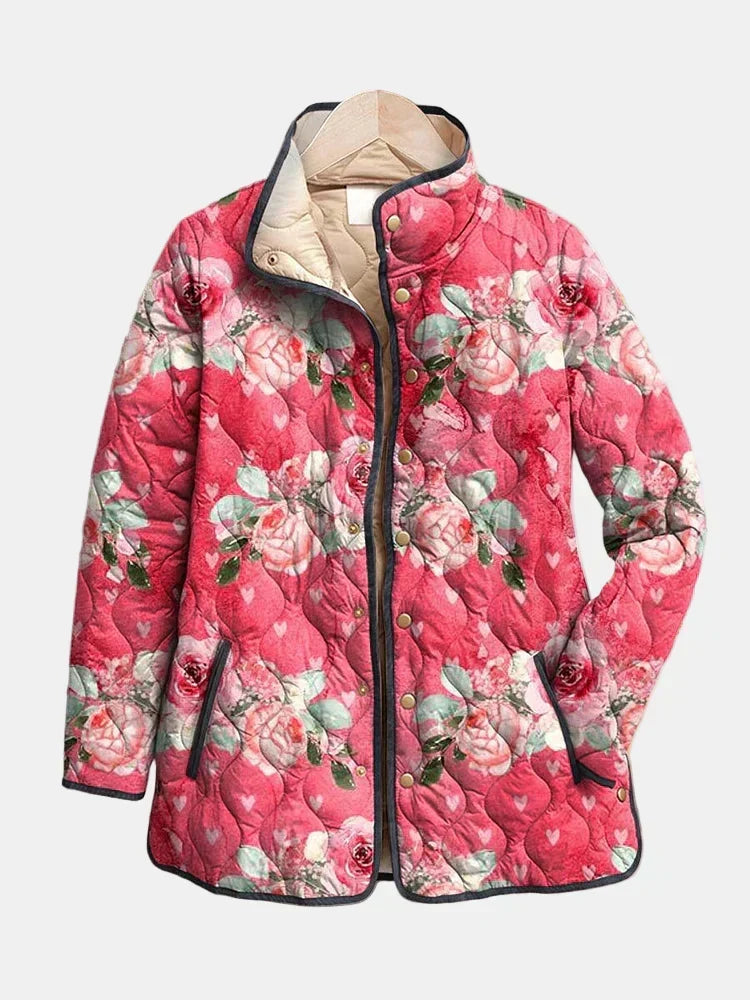 Kaia - Chaqueta Acolchada Floral Vintage