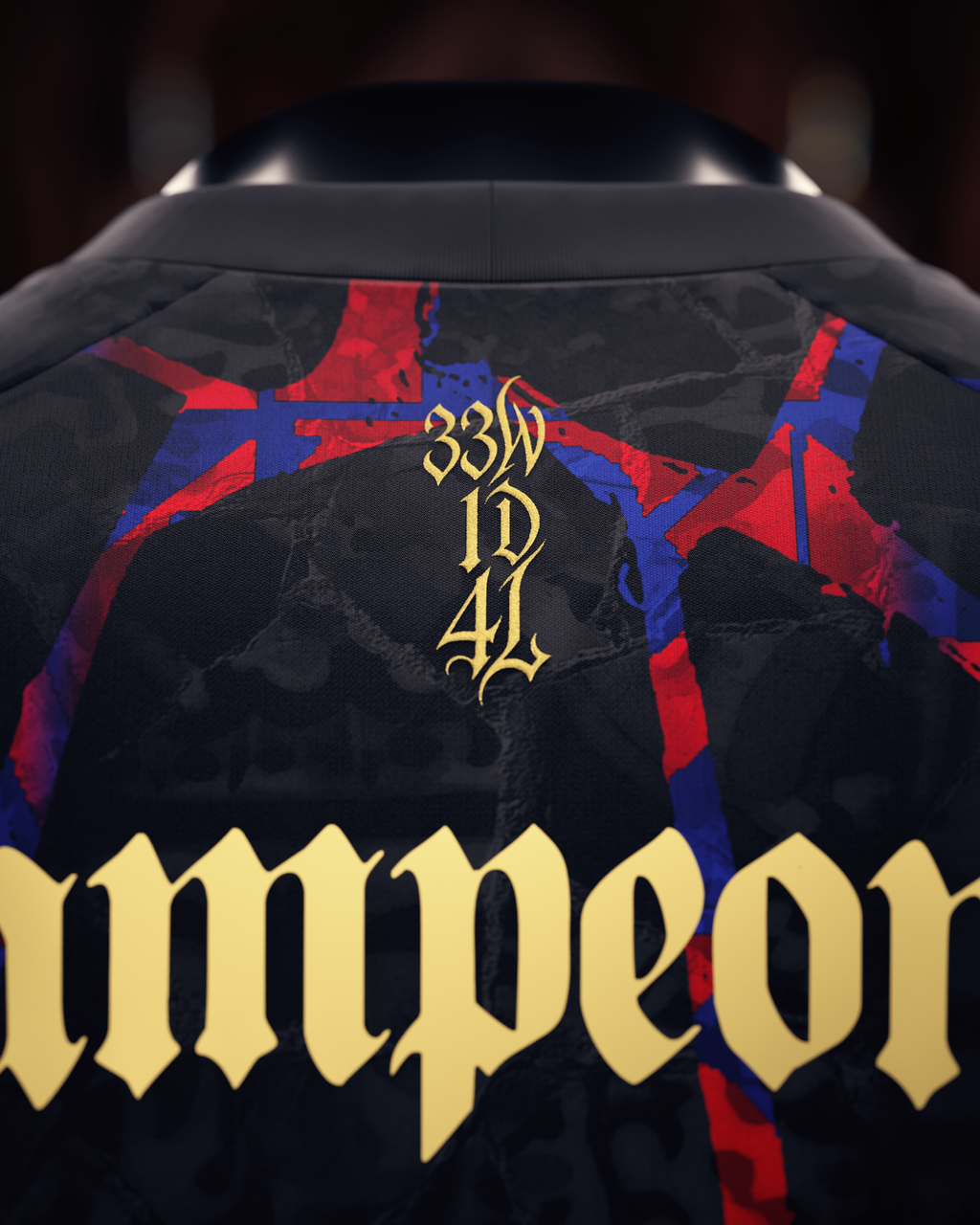 Camiseta Barcelona Campeones de España 2026 - Negra