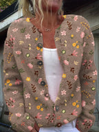 Irma - Chaqueta de Punto Floral