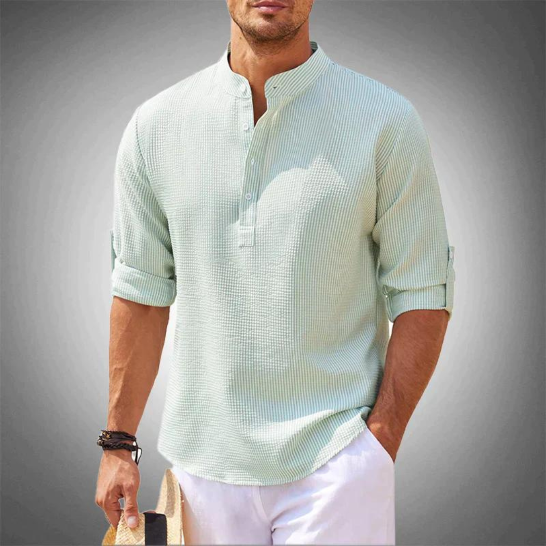 Cristóbal | Camisa Elegante con Cuello Alzado